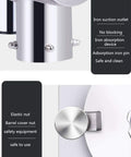 Close-up of Beast 1500W Heavy Duty Commercial Electric Grain Grinder parts including iron suction outlet and safety equipment.