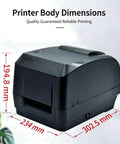 Heavy Duty Thermal Transfer Ribbon Printer With 104 Mm Wide Format Plug And Play Usb Port dimensions 302.5mm x 234mm x 194.8mm