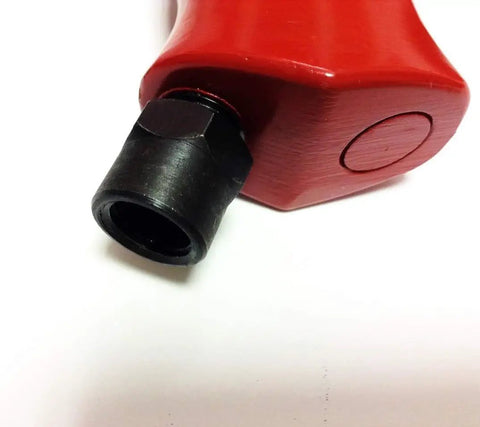 Close-up of air hose connection on Air Caulking Gun With Continuous Release For 8-1/2 Inch Cartridges 50 X 210mm.