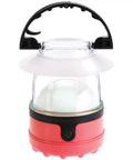 4 LED Mini Lanterns Set, 3 Pack With Hanging Hooks And Batteries Included, Assorted Colors, Weatherproof Clear Shade, single lantern view