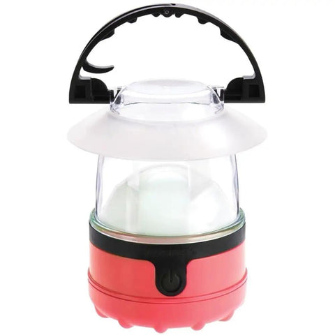 4 LED Mini Lanterns Set, 3 Pack With Hanging Hooks And Batteries Included, Assorted Colors, Weatherproof Clear Shade, single lantern view