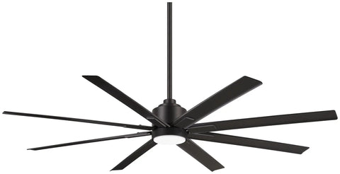 Xtreme H2O 65 Inch Outdoor Ceiling Fan With DC Motor In Coal Finish, Damp Rated, Remote Control, Six-Speed, 6-Inch Downrod