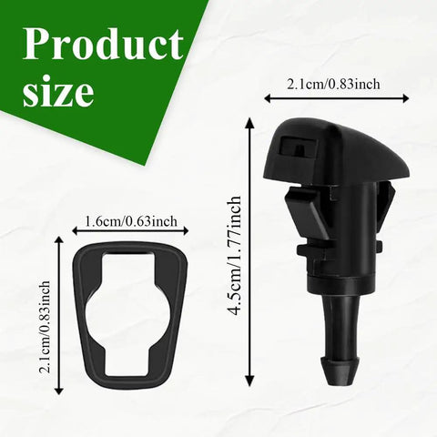Front Windshield Washer Nozzle Set 2 Pack For Chrysler Dodge Ram Replaces 4805742AB product size dimensions