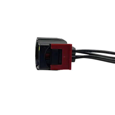 Side view of Three Pin Harness Side Connector Pigtail For Transmission Line Pressure Sensor, Fits 45RFE 545RFE 65RFE 66RFE 68RFE