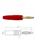Heavy Duty Brass Banana Plug Connectors For Audio Speaker Wire Rock Solid And Plug And Play Setup Top Shelf Nickel Coating Red Connector