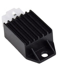 Voltage Regulator Rectifier 4 Pin Replacement For Tao Tao ATA 110 125 135 Coolster 110cc ATV Quad Roketa Kazuma Meerkat 50cc Falcon 90cc Howhit 150cc Go Kart, black heat sink