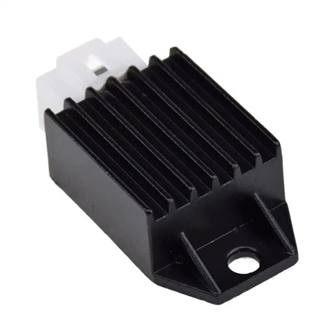 Voltage Regulator Rectifier 4 Pin Replacement For Tao Tao ATA 110 125 135 Coolster 110cc ATV Quad Roketa Kazuma Meerkat 50cc Falcon 90cc Howhit 150cc Go Kart, black heat sink