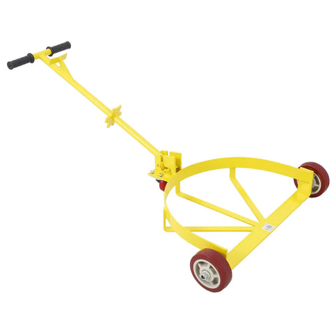Heavy Duty Steel Drum Dolly With 1200 Lb Capacity, Smooth Rolling Pu Wheels Low Profile Barrel Cart, No Sweat Hauling Workhorse Mover For Oil Drums And Warehouse Jobs