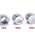 Close-up of three 316L stainless steel compression union elbows, 90-degree pipe fittings, forged tube OD, silver plated finish, plumbing grade.