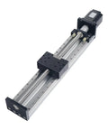 80mm Screw Slide Table With Dual Rails For CNC Motion, Slick Ball Screw Linear Module, Rock Solid 30kg Load Capacity, Long Stroke Up To 1000mm, 20mm Lead, NEMA Stepper Ready, Precise Cross Rail Motion For Milling And Laser Work, side view