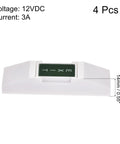 Push To Exit Button Release Switch For Door Access Control System 76mm x 23mm PC panel, 12V 3A white 4 pcs