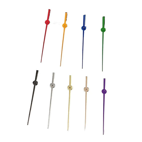 Watch Hands Set 12.5mm Single Second Hand For NH34 NH35 NH36 NH38 Movements Multicolor Silver Gold Blue Green Orange Red Precision Cut