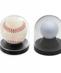 Baseball And Golf Ball Display Case With Clear Dome, Convertible Ball Holder, Removable Insert Design For Quick Swap