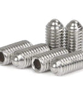 M6 By 12mm Stainless Steel Hex Socket Spring Ball Point Grub Screws Set Of 20 Pcs SUS304 Rust Resistant for DIY Projects