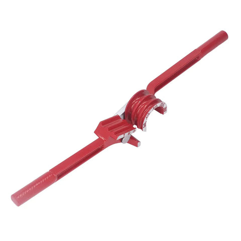 Heavy Duty Manual Pipe Bender For Copper Brass Aluminum And Steel delivering smooth 180 degree turns, red galvanized steel construction.