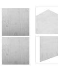 Two Piece Square Stainless Steel Sheet 100x100x2mm Flat Metal Plate Smooth Mill Finish For Industrial Fabrication DIY Projects.
