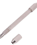 Four Point Three Inch Metal Hand Drill With Double End Pin Vise Chuck For Jewelry And Watch Repair Pro Grade High Accuracy Precision Tool Twist Drill Bit Holder Durable Metal Construction For Tiny Parts And Delicate Beadwork, metal hand drill