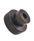 Aluminium Alloy Handwheel 16mm OD M6 Thread Black Knurling CNC Machined Anodized Finish for precise slide displacement