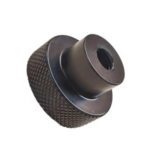 Aluminium Alloy Handwheel 16mm OD M6 Thread Black Knurling CNC Machined Anodized Finish for precise slide displacement