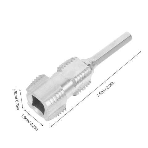 Heavy Duty Electric Drill Pipe Threader Tool With Alloy Inner Hole Threading Cutter For Fast Hose Pipe Repair, detail view of cutter.