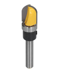 Rugged Round Nose Bit Made From Hardened Carbon Steel With PTFE Coating, showing yellow-coated cutter and steel shank.