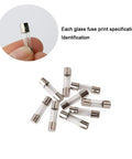 Pro Grade Car Glass Tube Fuse Kit With 150 Quick Blow Fuses 5X20mm Plus 20 Seat Fuses And 5 Inline Screw Holders In Transparent Box