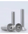 Beefy Hex Socket Flat Head Screws Set 304 Stainless Steel Allen Key Furniture Bolts M5 To M16, 28mm Length, close-up view