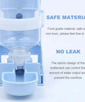 Two Pcs 17oz Silent Water Bottle For Small Animals With Leak Proof Spout Keeps Your Bed Dry Perfect For Rabbits And Guinea Pigs, close-up of the bottle showing drip-free design.