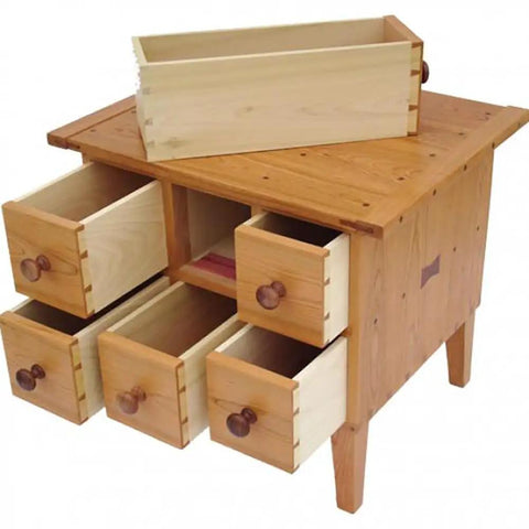 Wooden drawers crafted using Pro Grade Dovetail Template Master Kit For Woodworking Dovetail Jig Set With Router Bits Included