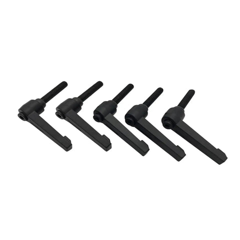 5Pcs M6 x 12mm Handle For SBR Bearing Block And Linear Rail Guide Shaft Support For CNC, Tool-Free Quick Install Lever Kit shown front view