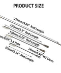 Product size specifications for Metal Clevis Kit For RC Airplanes With Connecting Rod Pushrod And Swing Keeper