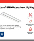 Swivel LED Undercabinet Light, 30 Inch White, 90CRI, Switchable 3000K 3500K 4000K Color Temperature, Energy Efficient Long Life LEDs