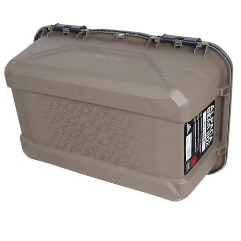 Alpaca 45L Waterproof Gear Box For Camping And Outdoor Organization with Clearview Removable Lid Mirage Tan IP65