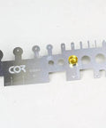 Photo Etched Hobby Etching Kit With Stainless Steel Sheet Bender Tool And Ruler For Model Building, ruler close-up view.