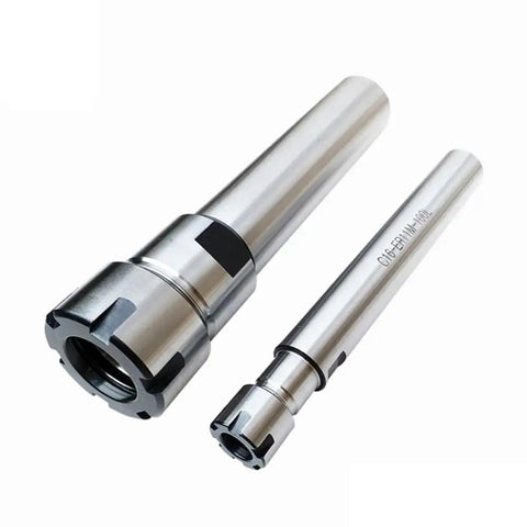 Must Have ER8 A Type Nut Straight Shank Extension Rod With Collet Chuck For CNC Milling Processing C8 Through C20 Models 150mm Long, showing two sizes.