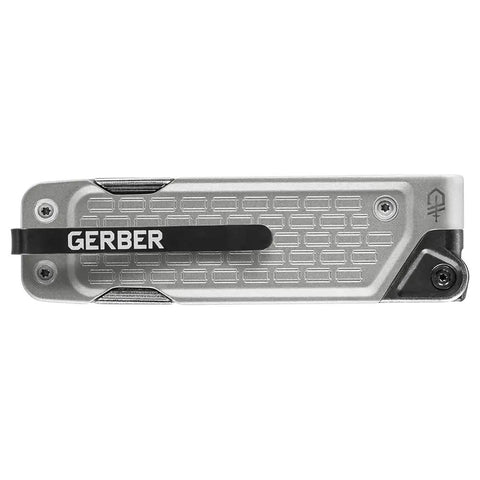 Lockdown Driver 7 In 1 EDC Multitool With A 2.5 Inch Plain Edge Blade, Scissors, Bit Driver, File, Chisel, Awl And Replaceable Knife Blades