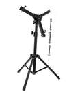 Killer Portable Aluminum Drum Stand And Snare Practice Rack Featuring Rock Solid Wide Base Plus Lightweight Heavy Duty Dumb Drum Holder.
