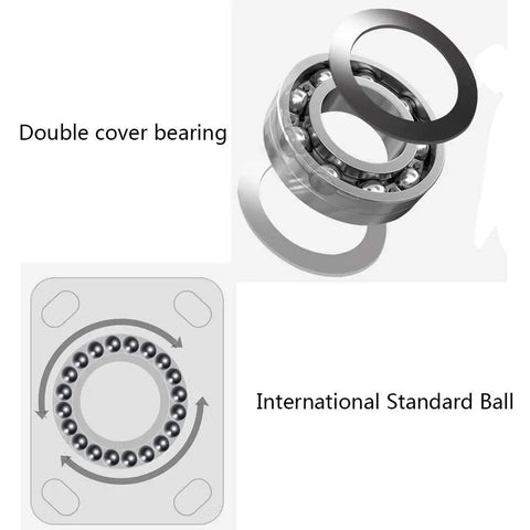 Beefy Heavy Duty Caster Wheel With Iron Core And Nylon Wheel Brake Equipped Universal Cart Wheel 1000kg Load Capacity Double Bearing