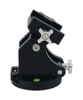 Heavy Duty Latitude Adjustment Seat For Telescope Mounts, Supports Up To 35Kg, side view showing adjustment knobs and base.