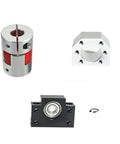 Anti Backlash SFU2005 1650mm Ball Screw Kit With 20mm Nut And Nut Housing BK15 Fixed Block BF15 End Support Flexible Coupler