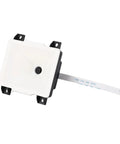 1D 2D Barcode Scanner Module with Auto Sensing for Self-Service Devices, compact unit with white casing and ribbon cable attachment