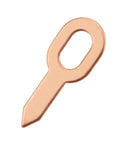 Single copper ring from Dent Puller Ring Kit 100 Pcs Pro Grade Heavy Duty Copper Ring Repair Tool for panel welder and spot welding machines.
