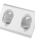 Built Different Right Angle Triangle Block Connector Brackets For 2020 3030 4040 Aluminum Extrusion Profiles close-up showing mounting holes.