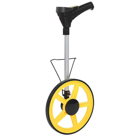 Ycauty Wheel Rangefinder with LCD Display Lightweight Measuring Wheel for Accurate Measurements on Roads 12.5inch, yellow wheel design