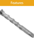 12mm masonry drill bit, 150mm length, carbide-tipped with round SDS shank for concrete drilling
