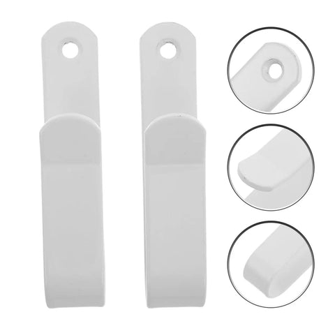 Heavy Duty Snowboard Wall Mount Horizontal Hanger Rack For Skateboards And Longboards, 2 Pack Steel Brackets with white rubber grip detail.