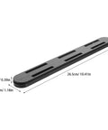 4 Pack Heavy Duty Drawer Slides 10.4 Inch Plastic Bottom Drawer Rails With Smooth Operation And Easy Install For Kitchen Cabinets And Bedroom Storage Boxes, 26.5cm black rail