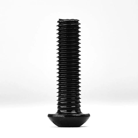 Built Tough As Nails M8 Button Head Socket Screws 45Mm X 1.25 Pitch 10.9 Alloy Steel Black Oxide Full Thread Fasteners close-up view