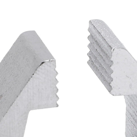 500N Push Pull Force Fixture Clamp For Tension Testing In Rubber And Paper, Heavy Duty, High Hardness Iron Alloy Clamp With Grippy Friction Grip For Accurate Tensile Strength Measurements close-up jaw detail