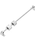 Two Pack 8mm By 500mm Linear Motion Rail Kit With Four SCS8UU Bearings And Four SK8 Rail Supports For CNC Machines And 3D Printers Smooth Glide And Durable Silver, silver shaft with bearing blocks